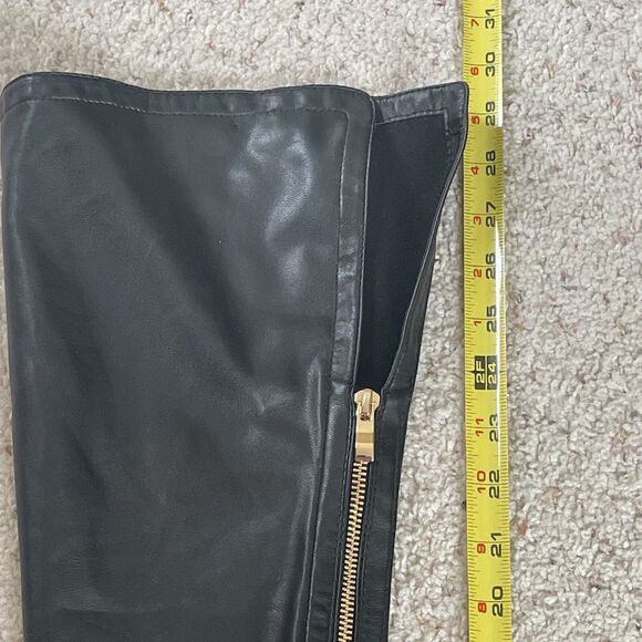 Azalea Wang Tiernan Thigh High Racer Boots Size 7.5 Stiletto Point Toe Clubwear - Picture 12 of 16